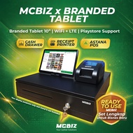 MCBIZ X BRANDED Mesin Cashier Digital Mobile Tablet POS (LTE + WiFi)