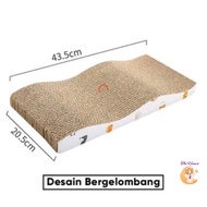 (The Ham's) Wave Form Cat Scratching Board Extra Thick Cat Scratch Board Pet Scratching Board