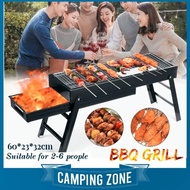 Portable BBQ Outdoor Foldable Barbeque Grill Camping Hiking Charcoal Grill Easy Cleaning Lightweight