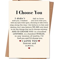 Anniversary Card，Valentines Day Gifts for Him Her, Valentine's Day Card for Husband Wife Boyfriend G
