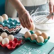 Creative Egg Storage Box Egg Tray Egg Rack Household Ceramic Egg Tray Tableware Supplies Egg Tray