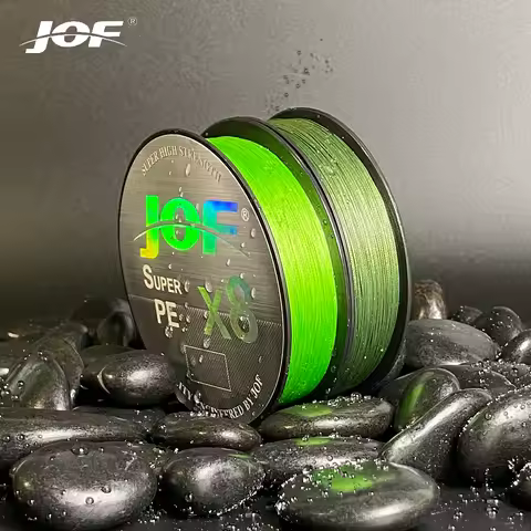 JOF Casting 8X 150m 300m 500m 100% PE Braided Fishing Line 8 Strand 20-100LB Multifilament Super Str
