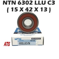 NTN 6302 LLU ( 15 x 42 x 13 ) PROTON Saga , Iswara , LMST Front Absorber Mounting Bearings Made In JAPAN