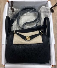 (sold)🎠✨Hermes Mini Lindy 黑金 Black✨G🎠
