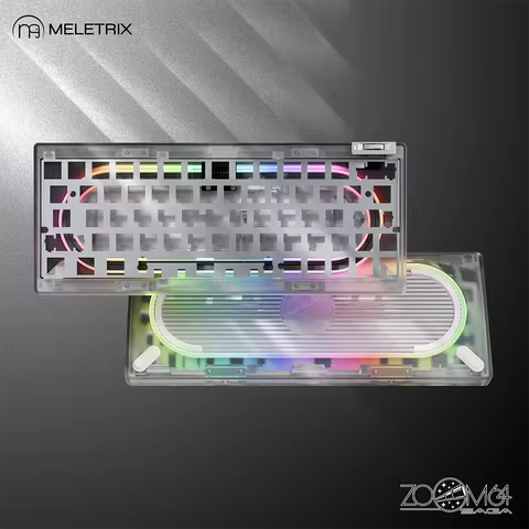 Chilkey Zoom64 Case Kit with the GH60 Plate, Compatible with 61-key Keyboard Switches (keycaps and P