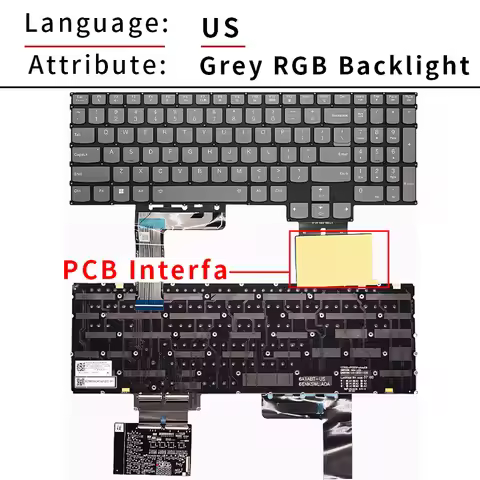 US Backlit Keyboard For Lenovo Ideapad Gaming 3 15IAH7 82S9 82UJ 3-15ARH7 82SB 82UK PT5SYXBG PT5SYXR