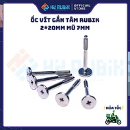 2x20mm Rubik's screw, 7mm cap, beautiful nickel-plated steel (1 piece) H2 Rubik Shop Rubik Cube