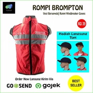 Best Brompton Vest Brompton Windbreaker Men Women (full Red)