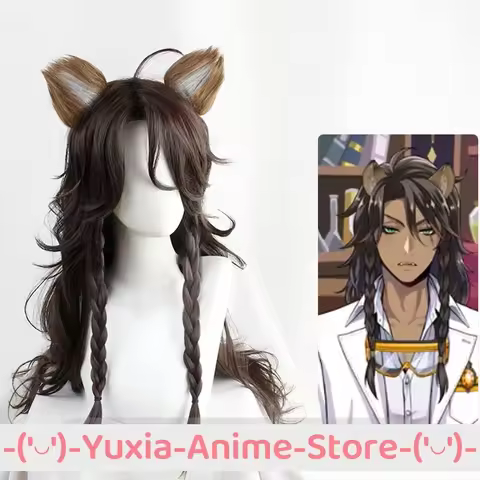 Twisted Wonderland Leona Kingscholar Cosplay Wig Anime Game Roleplay Party Costume Prop Wigs Synthet