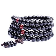 Sandalwood Buddhist  Bead Mala Knot Bracelet Necklace
