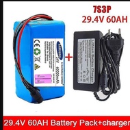 7S3P 18650 Li-ion Battery Pack 24V60000mAh Electric Bicycle Assist Bike Balance Bike