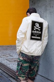 adidas x NEIGHBORHOOD 骷髏頭白色尼龍外套