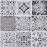 TARA PEEL & STICK VINYL WALL STICKER 30.5X30.5CM MOROCCAN GREY 2IN1