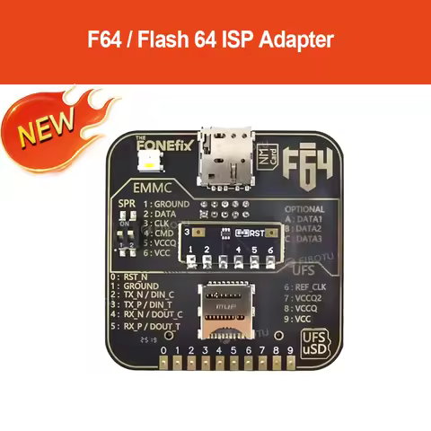 2026 LAST NEW F64 UFS/EMMC ISP V2 Newest F64 Flash 64 UFS eMMC ISP Adapter ,For Flash 64 Lite Ultra 