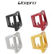 Litepro Front Carrier For Brompton Aluminum Alloy Pig Nose Panniers Block Bracket Bag Racks Folding Bike Cycling Parts