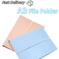Exam Paper Storage Clip/Multifunction Strap Design A3 File Folder/A3 File Folder/Clip Folding Board