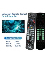 Mando a distancia universal de repuesto SN-2LC SN-1 compatible con todos los televisores Bravia Smart TV-HDTV 3D LCD LED OLED UHD 4K HDR, con botones de YouTube y función de aprendizaje