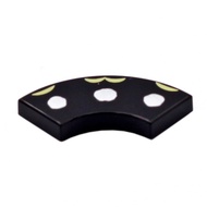 COOLPON|This Is LEGO Lego's Parts Black Round Straw 2x2 Printing Spots 27925pb012