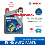 Bosch Mega X6 10W40 Semi Synthetic Engine Oil (PETROL engine) 4L