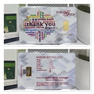 Gold Bar Public Gold 0.5g Thank You Putih