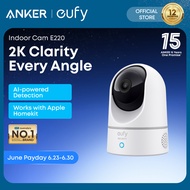 [New] ANKER eufy Security Indoor Cam E220 2K Pan Tilt WiFi Camera Human Pet AI Detection Motion Trac