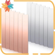 12 Pcs Pure Copper Zinc Anode Sheet 99.9% High Purity Copper Zinc Electrode Strips 0.04 Inch X 0.98 