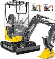 SKYJDM Mini Excavator Cover, Transparent Excavator Cab Enclosure with 600D Oxford-Fabric & PVC Flim