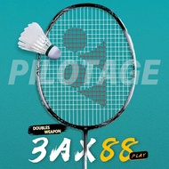 YY 2Pcs ASTORX 88D Badminton Racket Full Carbon Single 4U 24-30LBS 83g Made In Japan With Free Bag