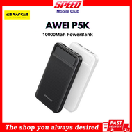 Awei P5K PowerBank 10000mAh | Dual USB-A and Type-C Micro Dual input | Fast Charging