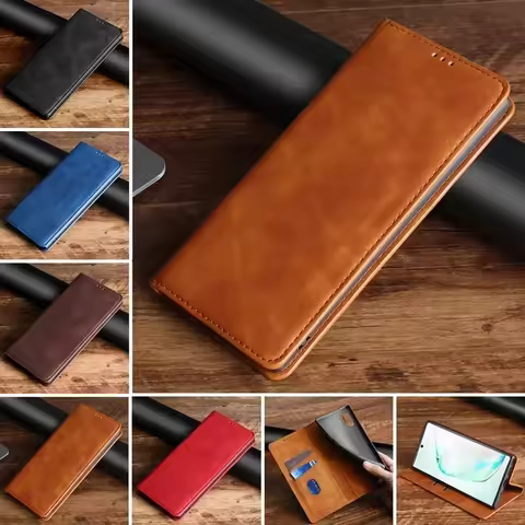 Leather Magnetic Flip Case For Xiaomi Mi 8 SE 6 6X 5X 9 9T 9SE 10s 10i 10T Pro Note 10 lite Zoom Pla