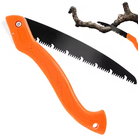 9TPI 10'' Woodworking Folding Saw 65 Manganese Steel Extra Long Blade Hand Saw Wood Pruning Hand Saw