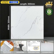 30PCS💥Marble Vinyl Floor Tiles 30X30CM 60X60CM Self Adhesive Waterproof PVC Sticker Lantai Pelekat