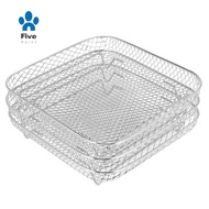 8 Inch Air Fryer Rack for Instant Vortex Air Fryer,Philips,COSORI Air Fryer,Square Three Stackable Dehydrator Racks