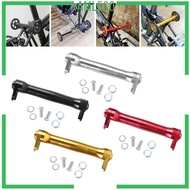 [Amleso] Folding bike Wheel Extension Rod Rear Rack for Folding Bike Transporting Telescopic Bar Components Parts