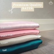 Premium Fabric Kain Fesyen Lembut Dull Satin Valentino Bawal Pearl Silk Japan Bidang 59"-60" 0.5m Tudung Hijab Sari
