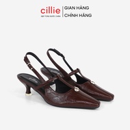 Cillie Women's High Heel Slingback Shoes Elegant Fashion Retro Vintage Style CG37
