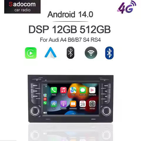 7" DSP 2 din Android 15.0 8 Core 12GB RAM 256GB ROM Car Player GPS RDS autoradio multimedia car radi