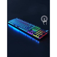 Mechanical Keyboard Multicolor Backlight Typewriter Keyboard for Gaming PC Laptop AMSR