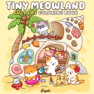 A25] 49 Pages Tiny Meowland Colouring Book PDF - Kids & Adult Colouring eBook