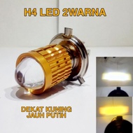 ((YUK)ORDER!!)) Lampu Motor Led H4 Laser 2Warna Vixion Byson Hi Low