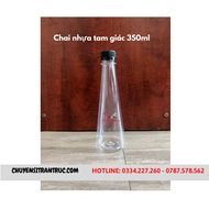 Combo Of 10 350ml Plastic Bottles, 350ml Triangle Bottles