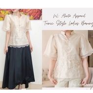 MODERN FILIPINIANA TUNIC STYLE BLOUSE AND SKIRT (INDIVIDUAL SELLING)