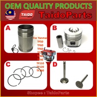 Yanmar TF50 TF60 TF70 TF80 TF90 TF110 TF120 TF160 Liner Piston Ringset Inlet Exhaust Valve kit set