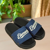 E18 Elements Iconic Denim Unisex Sandals with embroidered letters - E18T