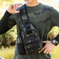 Men Chest Bag Messenger Bag Multifunctional Camouflage Tactical Backpack Outdoor Messenger Canvas Ba