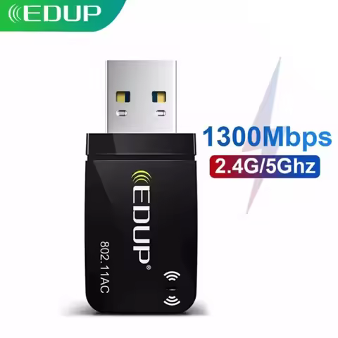 EDUP 1689 1300Mbps Mini USB WiFi Adapter Dual Band Network Card 5G 2.4GHz Wireless AC USB Adapter fo
