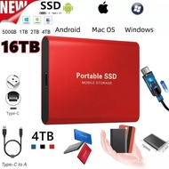 SSD High Speed Solid State Mobile Hard Drive 16TB 8TB 4TB 2T 1T