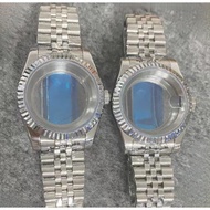 36MM/39MM Transparent Bottom Watch Case + Strap Modification Watch Parts for NH35/NH36 Movement