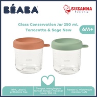 Beaba Glass Conservation Jar 250 mL - Baby Food Storage Container for MPASI
