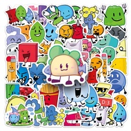 50Pcs Funny BFDI Cartoon Character Stickers For Kids Waterproof Decals Laptop Luggage Phone DIY Deco